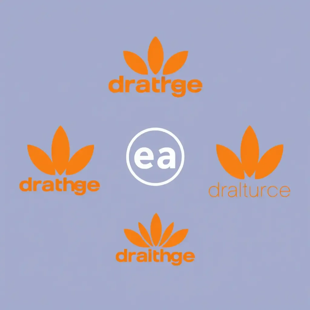 Logos Naranjas: Concepto de Marcado Colorido