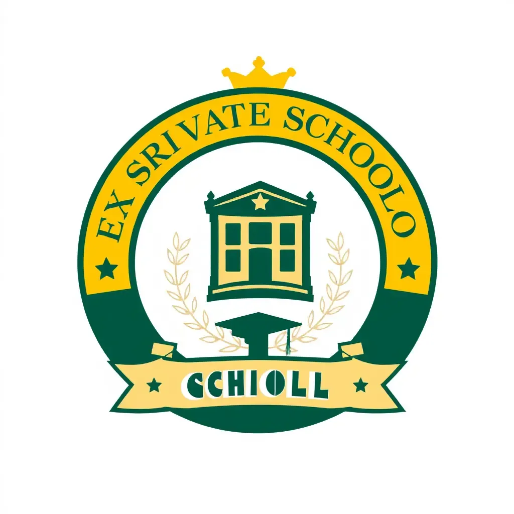 Los logotipos de escuelas privadas muestran identidades de marca únicas.