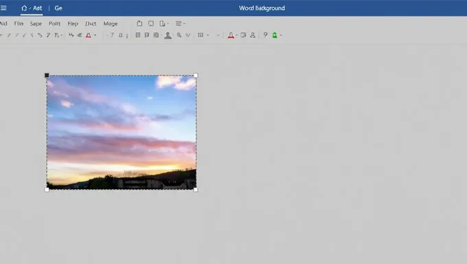 Paramètres de fond d'image dans Microsoft Word