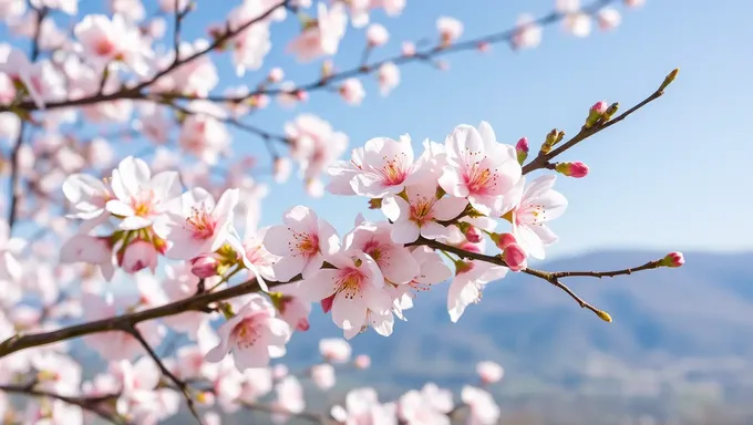 サクラの背景は、美しさを空中に満たす