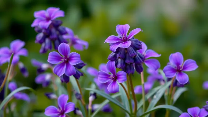 ヴィオレットの花の背景がキャンバスを満たす