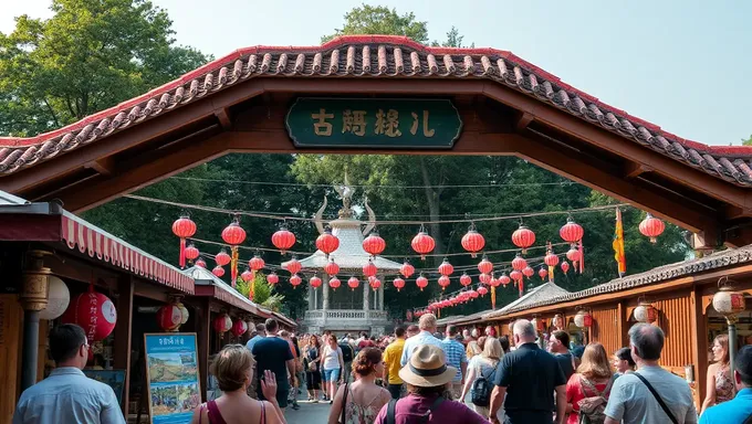 夏祭りの背景：色鮮やかで賑わる空間