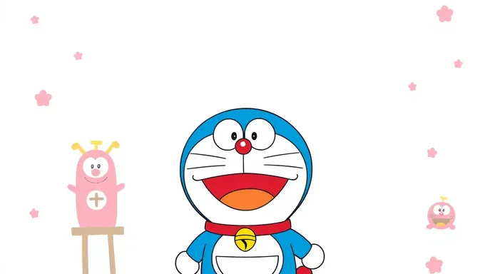 Doraemon Background with Whimsical Japanese Touch -> Dōrāemon bakkuɡraundo wa jūjishiki nihon no soku