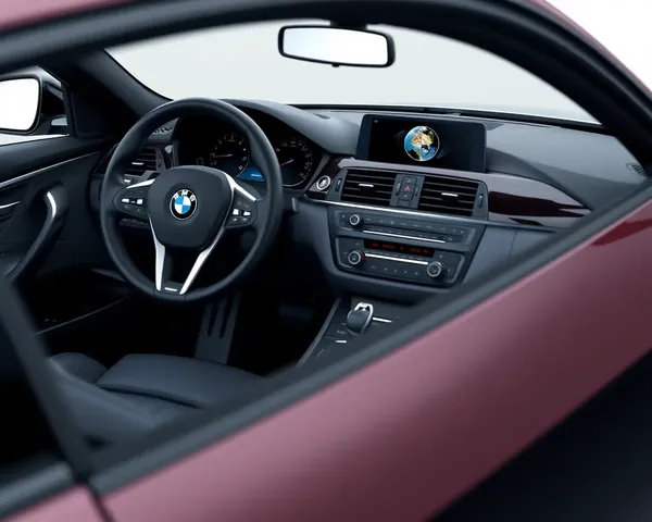 3D BMW M4 Design with iPhone Wallpaper on Dashboard