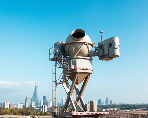 4 Tower Lift Concrete Mixer Machine in Action