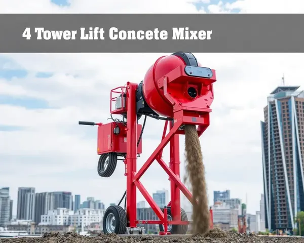 4 Tower Lift Concrete Mixer for High-Rise Building
