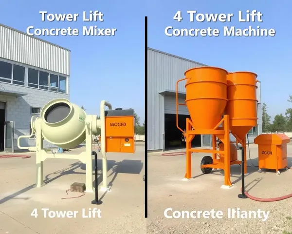 4 Tower Lift Concrete Mixer vs Traditional Mixer