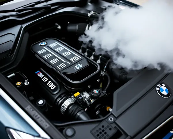 4K BMW M4 Wallpaper: Close-Up Shot of Engine Details