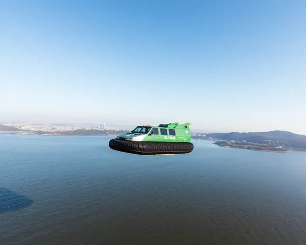 4x4 Hovercraft Soars Above 4-Kilometer Water Stretch