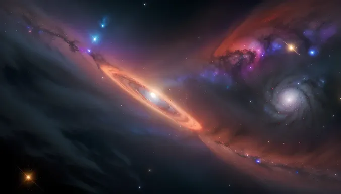 AI-Generated Galaxy with Swirling Stars and Nebulas