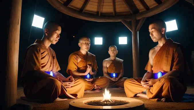 AI Monks Connect with Digital Realm