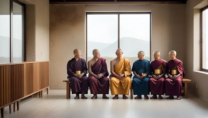 AI Monks in Modern Monastery Community