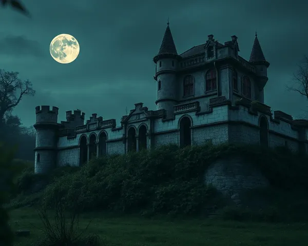 Abandoned Castle Vampire Wallpaper in 4K Resolution