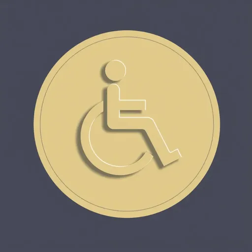 Accessibility Icon Symbol for Disability Awareness