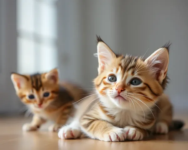 Adorable Images of Playful Kittens Captured on Camera