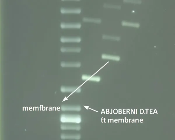 Agarose Gel DNA Sample with Bands for Southern Blotting