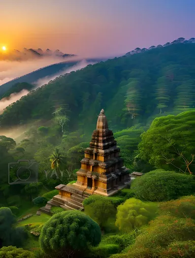 Ahobilam Images: Serene Morning with Ancient Temples and Forests