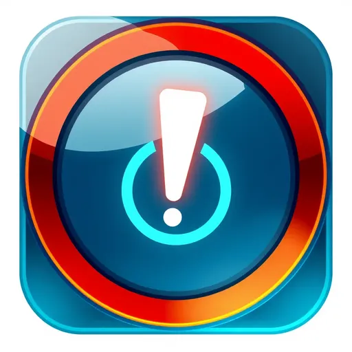 Alert Icon Signals Serious Warning or Caution Needed