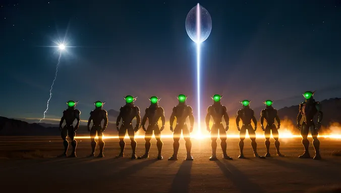 Alien Forms Unite with Omnitrix Energy Signature Glowing