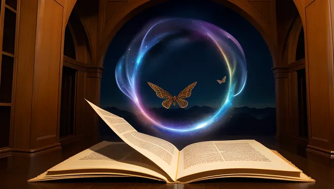 Alive Granth Pages Hover Above Portal