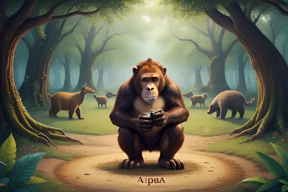 Alphabet Animal Kingdom: Whimsical Forest with Alphabet Named Animals