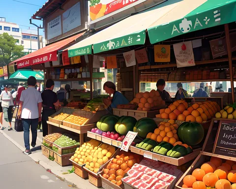 Alphabet Market: Vendors Sell Goods and Treats from Apricots to Zucchini