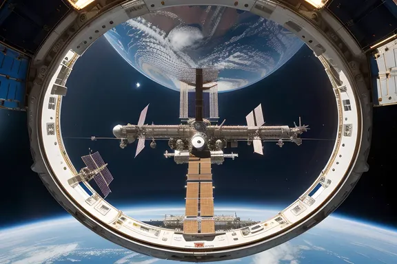 Alphabet Space Station: Futuristic Space Station Shaped Like a Letter
