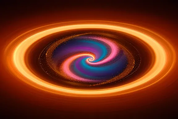 Alphabetical Whirlpool of Vibrant Colors Unfolds