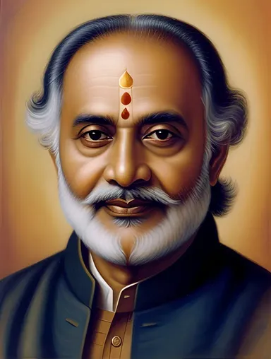 Ancient Indian Astronomer Varahamihira with Wisdom Glow