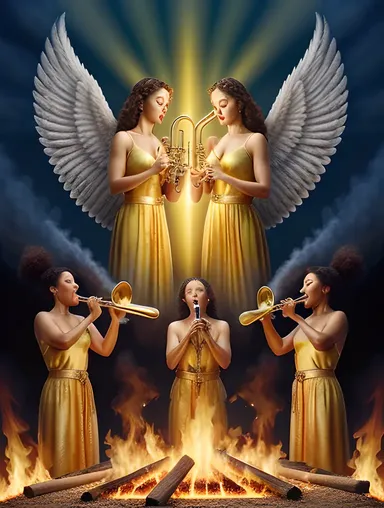 Angels Summon Fiery Passion with Trumpet Melody