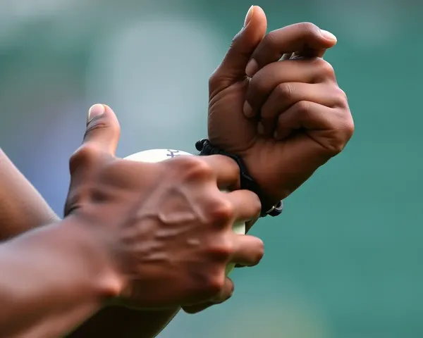 Archer's Fingers Grip the Ball Tight