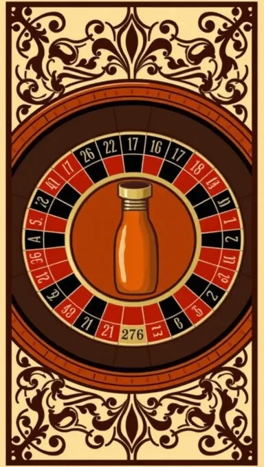 Art Deco Roulette Wheel with Buckshot Center