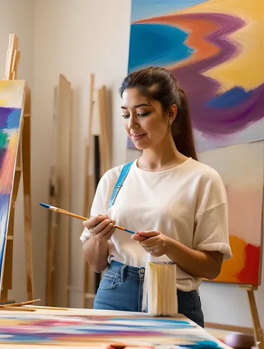Artist Creates Unflaggingly in Studio Masterpiece
