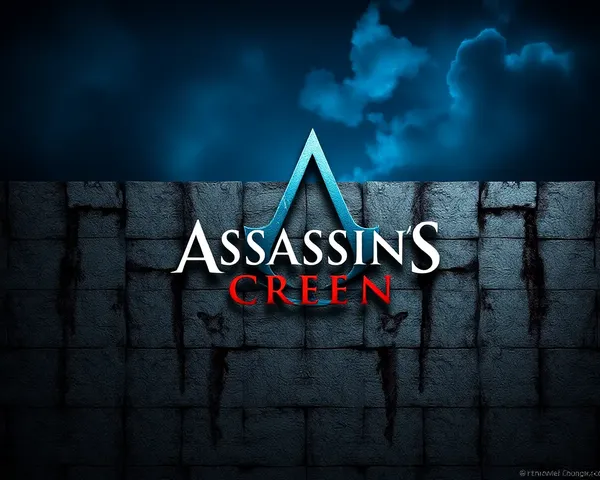 Assassin's Creed 4K Wallpaper: Majestic Assassin's Creed Logo on Stone Wall