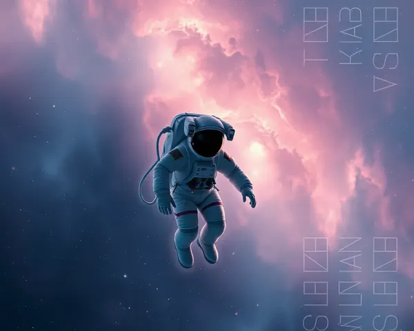 Astronaut Floating in Space with Stunning Nebula Wallpaper