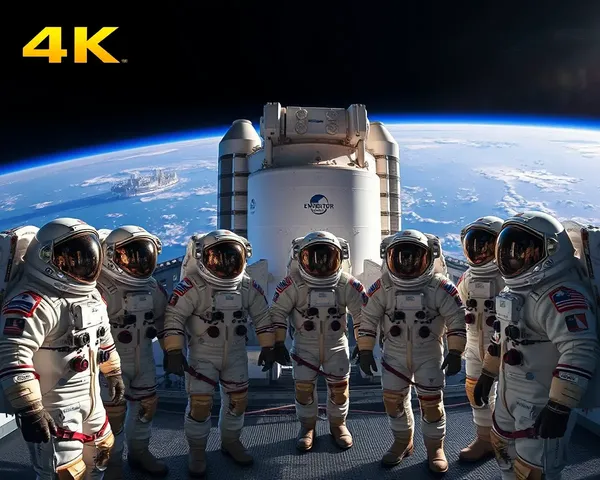 Astronauts Stand Before Endeavour with Breathtaking 4K View of Earth