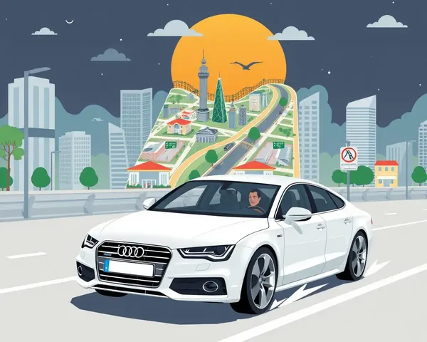 Audi Car City Drive with iPhone Wallpaper City Map
