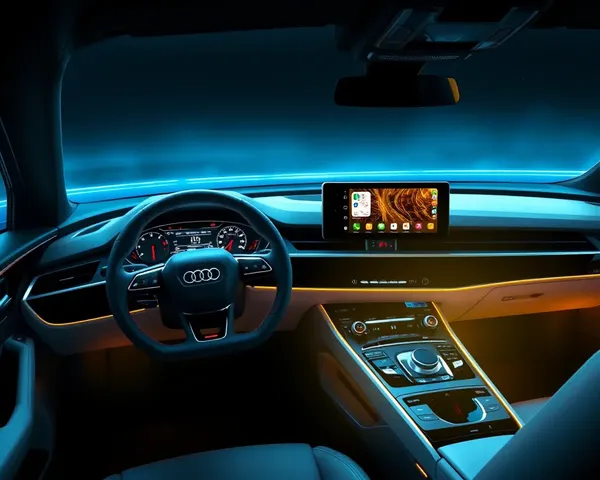 Audi Car Dashboard with iPhone Wallpaper Infotainment
