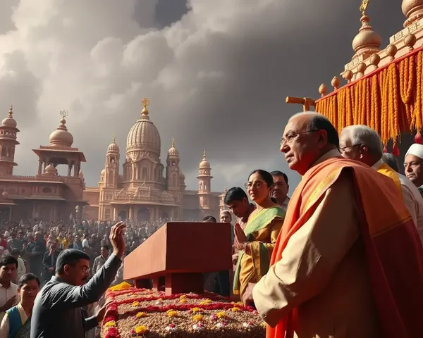 Ayodhya Mandir PNG: Foundation Stone-Laying Ceremony of Ram Mandir