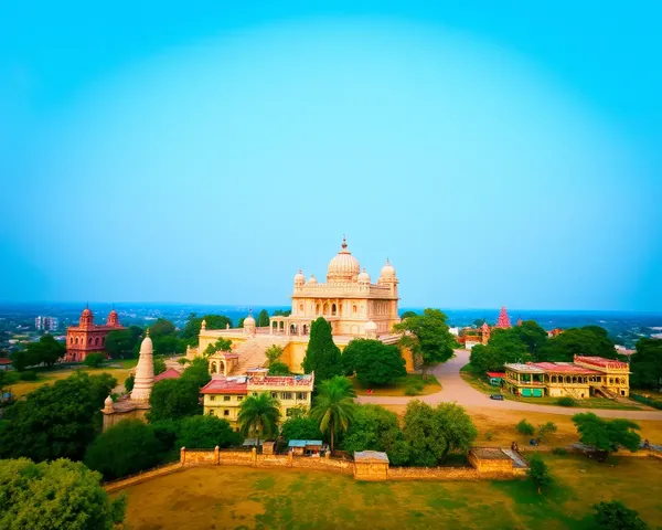 Ayodhya Temple Complex Rises Above the Landscape