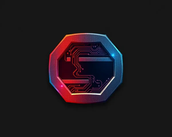 BSF Logo HD: Futuristic High-Tech Design with Circuit Boards and Wires