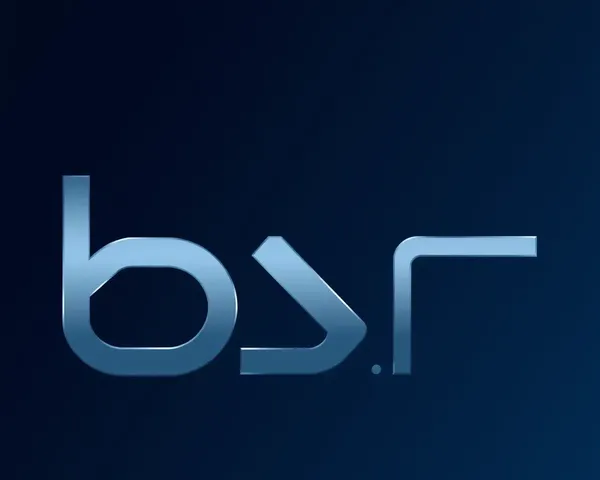 BSF Logo HD: Futuristic Minimalist Design with Dark Blue and Silver