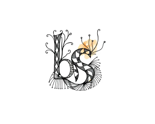 BSF Logo HD: Hand-Drawn Artistic Design with Intricate Lines and Patterns