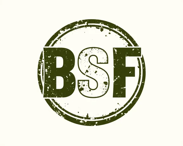 BSF Logo HD: Vintage Distressed Design with Earthy Tones