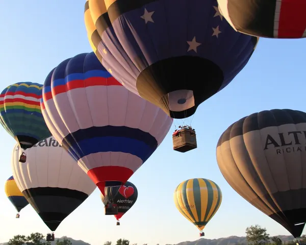 Balloon Images Float Away into the Distance