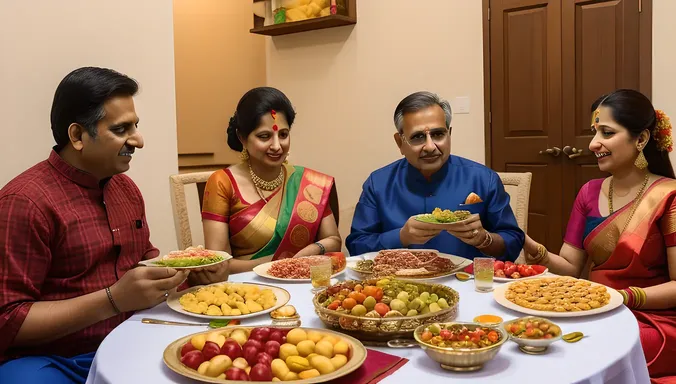 Baniya Family Celebrates Special Occasion with Feast