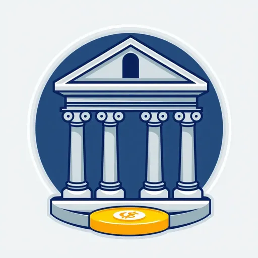 Bank Icon: Symbol of Trust and Financial Security