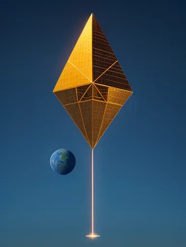 Baudhayana's Spaceship with Geometric Shapes in Cosmos