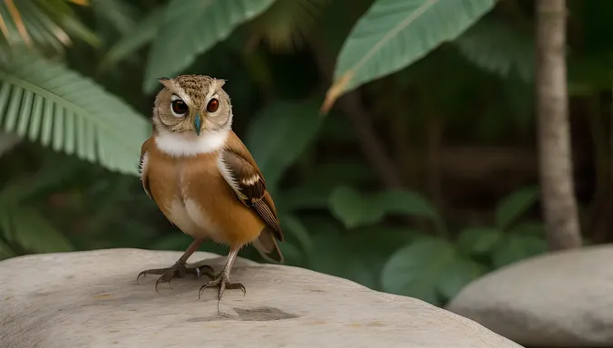 Bava Perched on Rock with Big Eyes