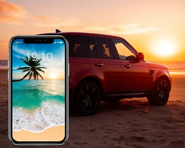 Beachside Range Rover with Ocean View Wallpaper
